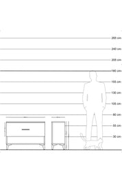 Arges Şifonyer Tek Çekmeceli 88x30x64 Antrasit-Çam