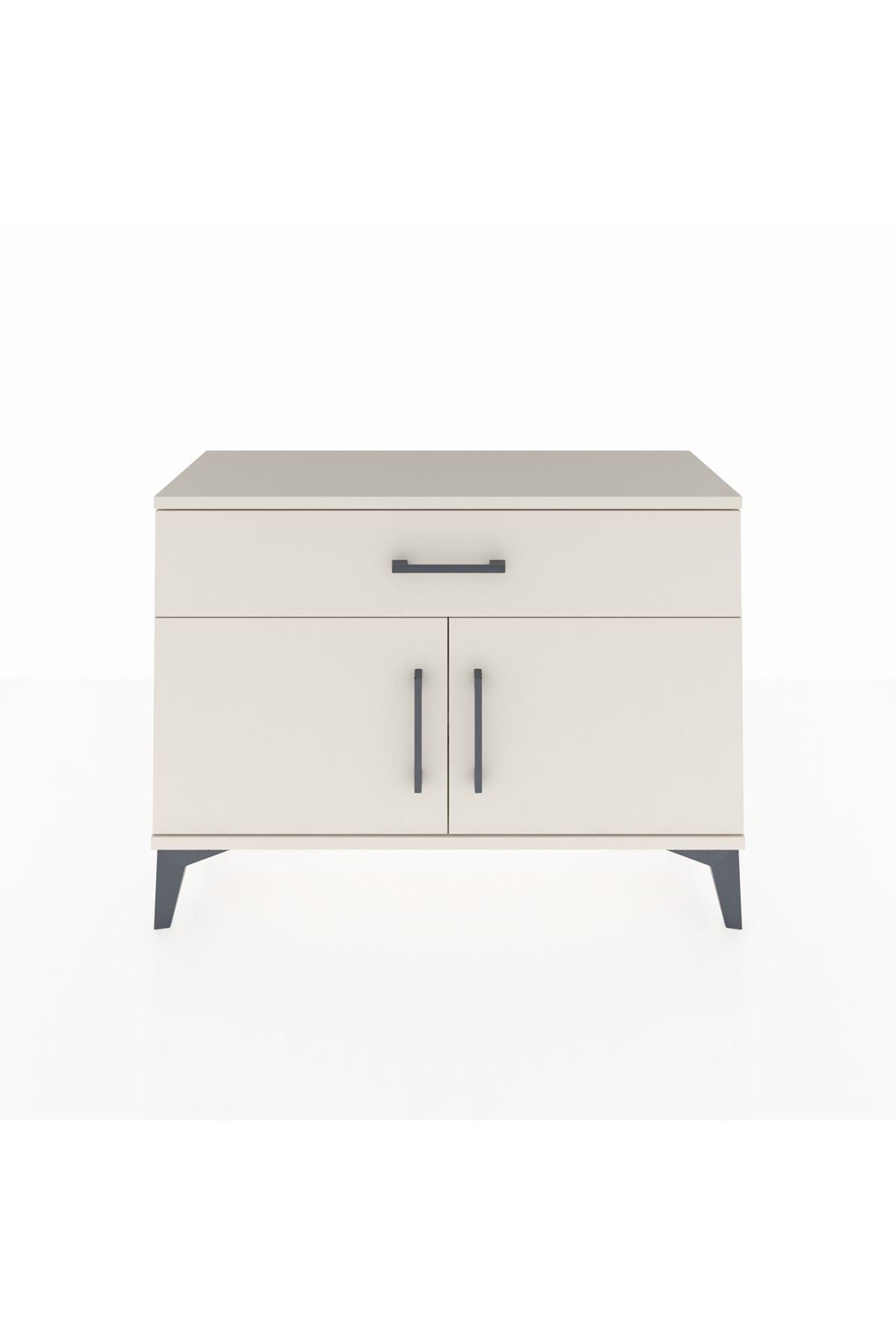 Arges Şifonyer Tek Raflı Tek Çekmeceli 2 Kapaklı 88x30x64 Aytaşı-Aytaşı