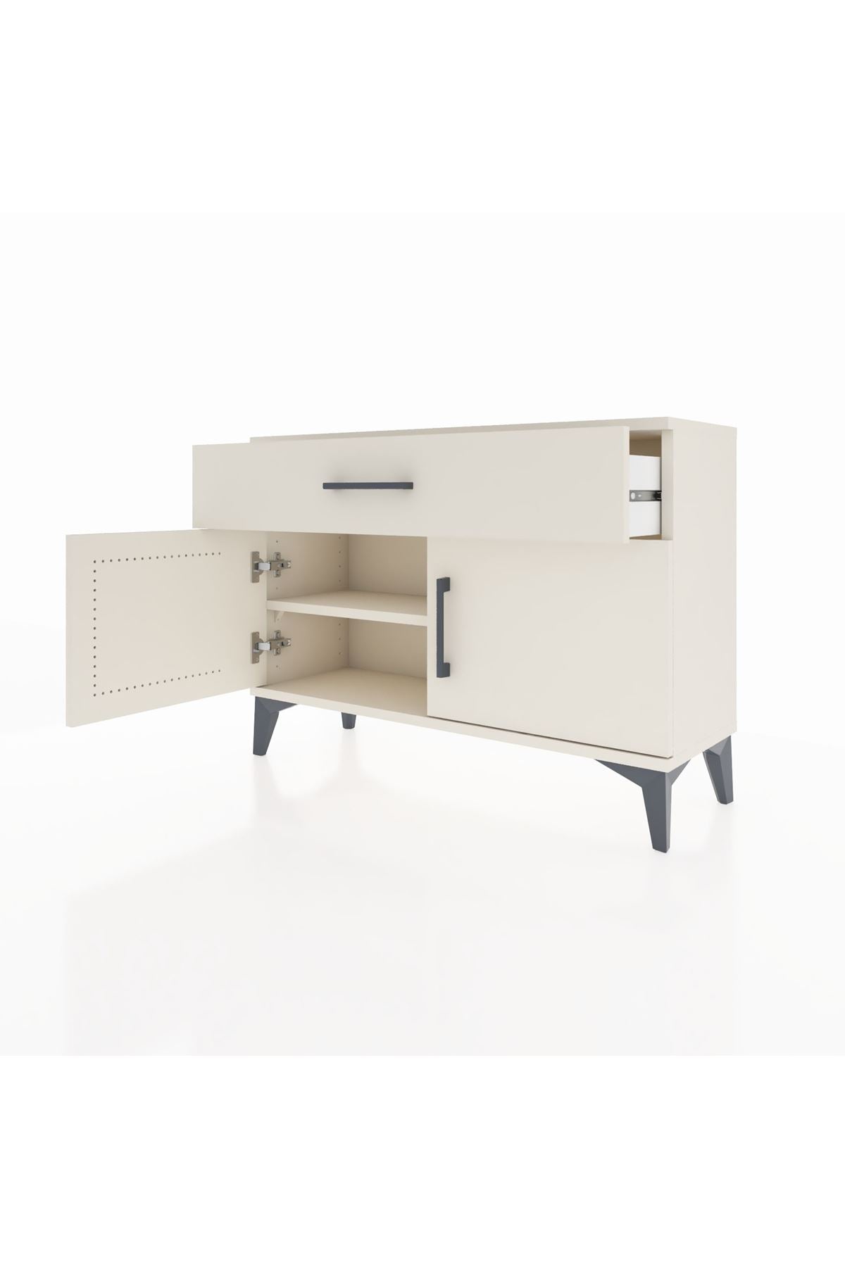 Arges Şifonyer Tek Raflı Tek Çekmeceli 2 Kapaklı 88x30x64 Aytaşı-Aytaşı