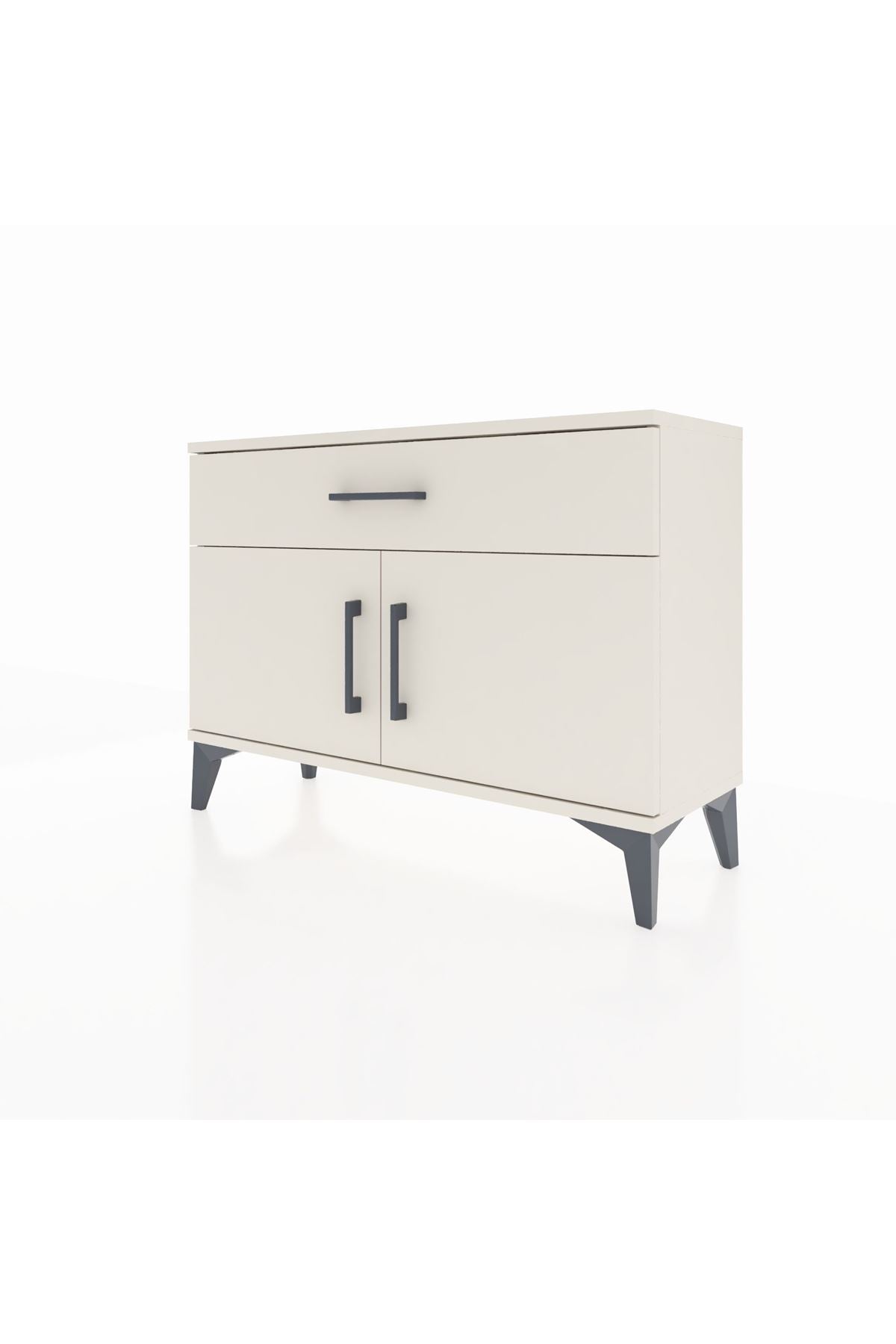 Arges Şifonyer Tek Raflı Tek Çekmeceli 2 Kapaklı 88x30x64 Aytaşı-Aytaşı