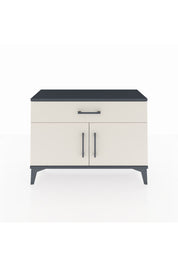 Arges Şifonyer Tek Raflı Tek Çekmeceli 2 Kapaklı 88x30x64 Antrasit-Aytaşı