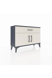 Arges Şifonyer Tek Raflı Tek Çekmeceli 2 Kapaklı 88x30x64 Antrasit-Aytaşı