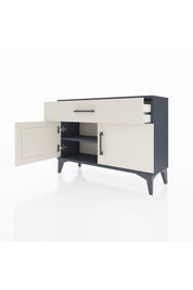 Arges Şifonyer Tek Raflı Tek Çekmeceli 2 Kapaklı 88x30x64 Antrasit-Aytaşı