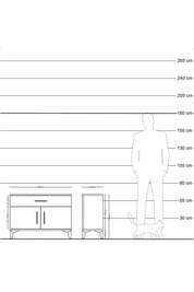 Arges Şifonyer Tek Raflı Tek Çekmeceli 2 Kapaklı 88x30x64 Antrasit-Aytaşı