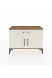 Arges Şifonyer Tek Raflı Tek Çekmeceli 2 Kapaklı 88x30x64 Çam-Aytaşı