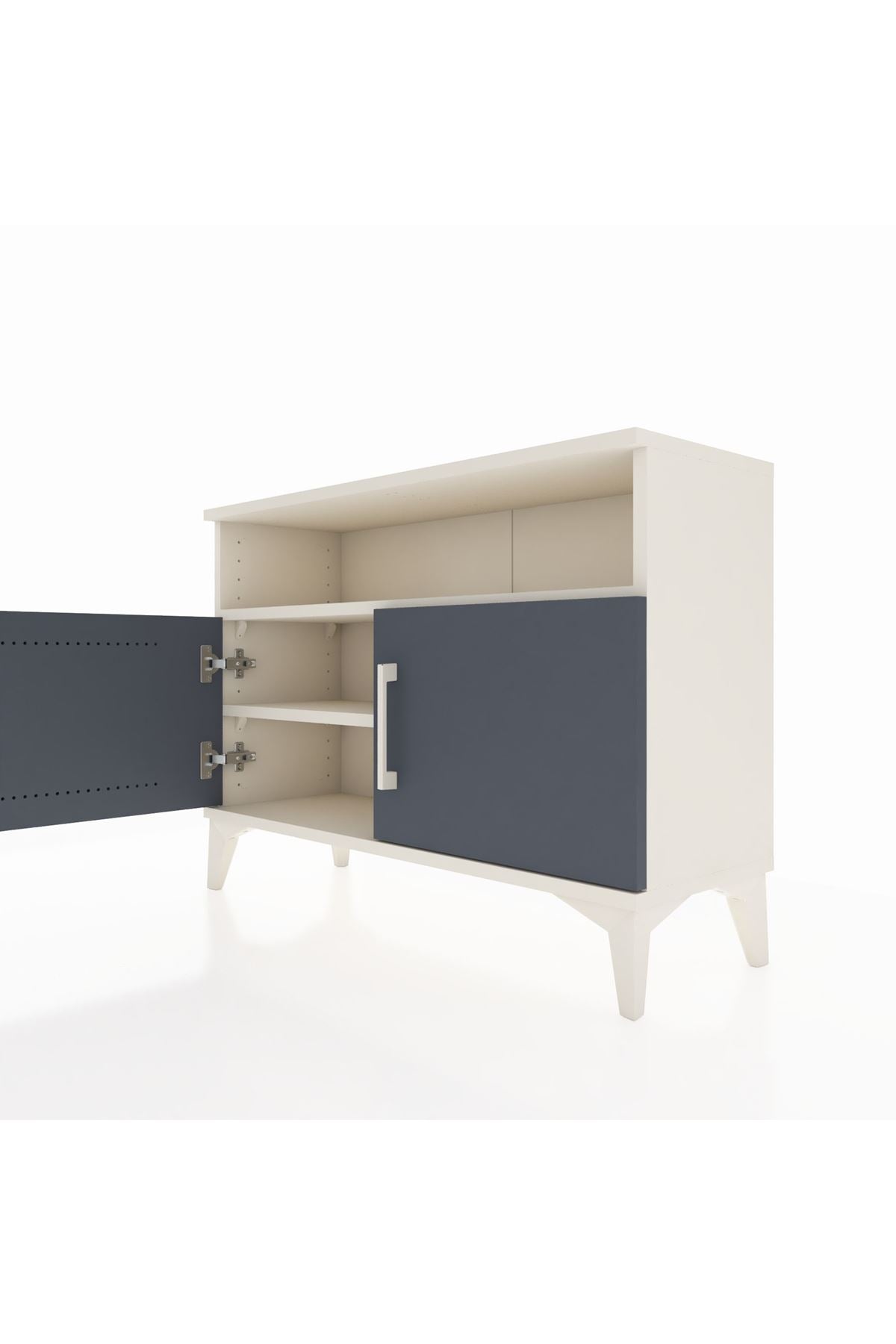 Arges Şifonyer 2 Raflı 2 Kapaklı 88x30x64 Aytaşı-Antrasit