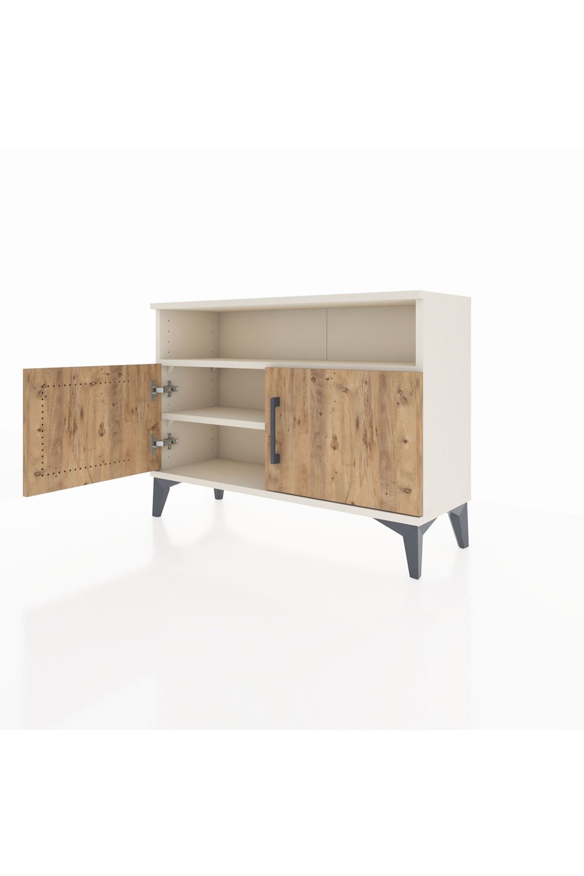 Arges Şifonyer 2 Raflı 2 Kapaklı 88x30x64 Aytaşı-Çam