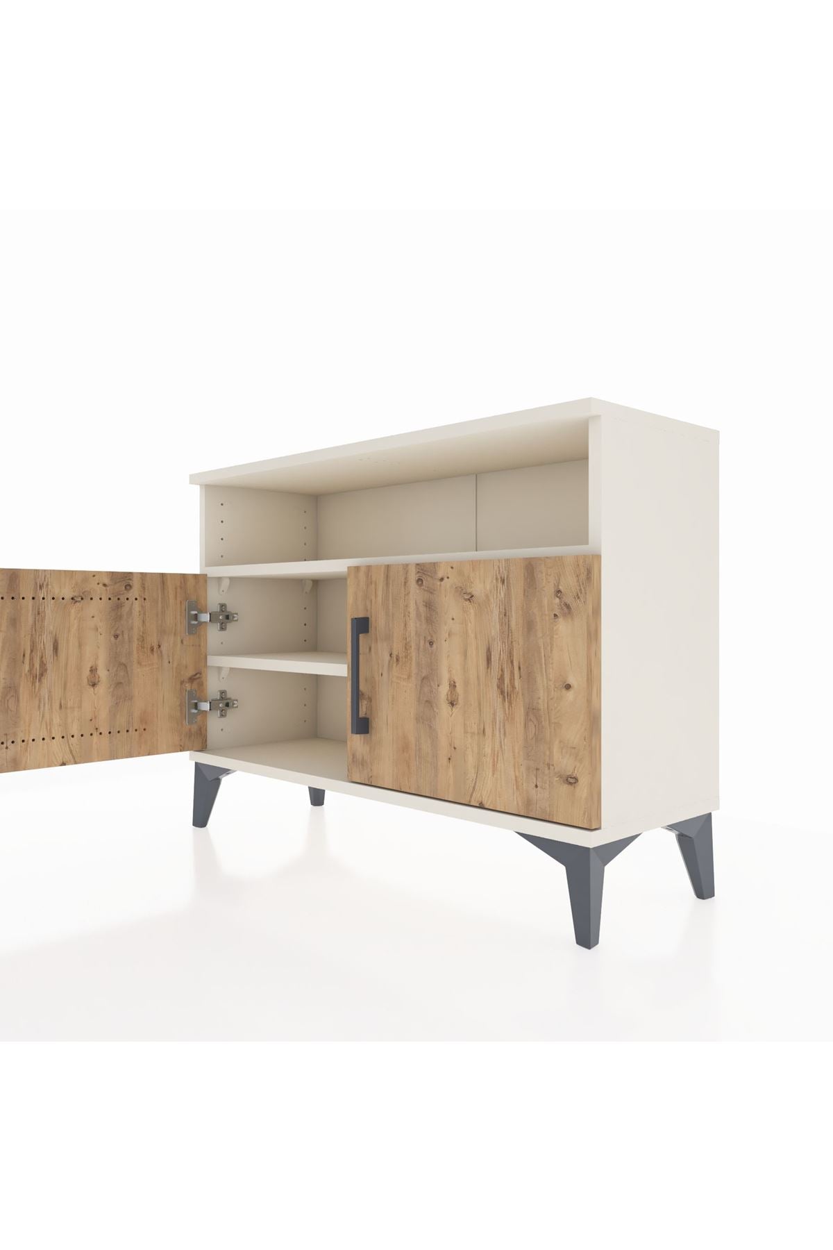 Arges Şifonyer 2 Raflı 2 Kapaklı 88x30x64 Aytaşı-Çam