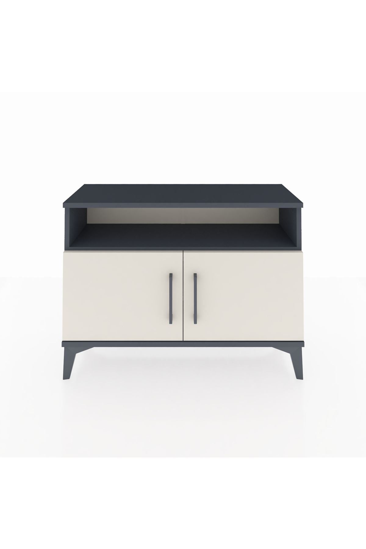 Arges Şifonyer 2 Raflı 2 Kapaklı 88x30x64 Antrasit-Aytaşı