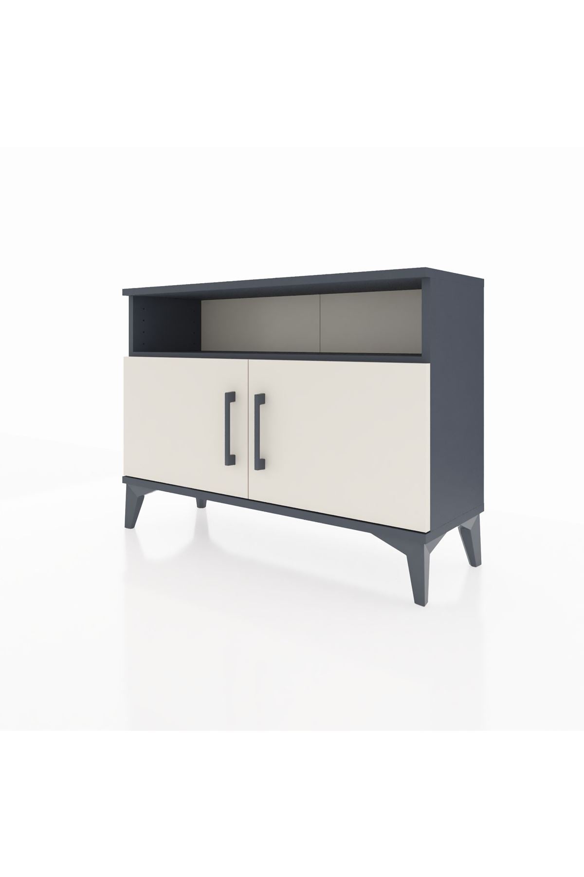 Arges Şifonyer 2 Raflı 2 Kapaklı 88x30x64 Antrasit-Aytaşı