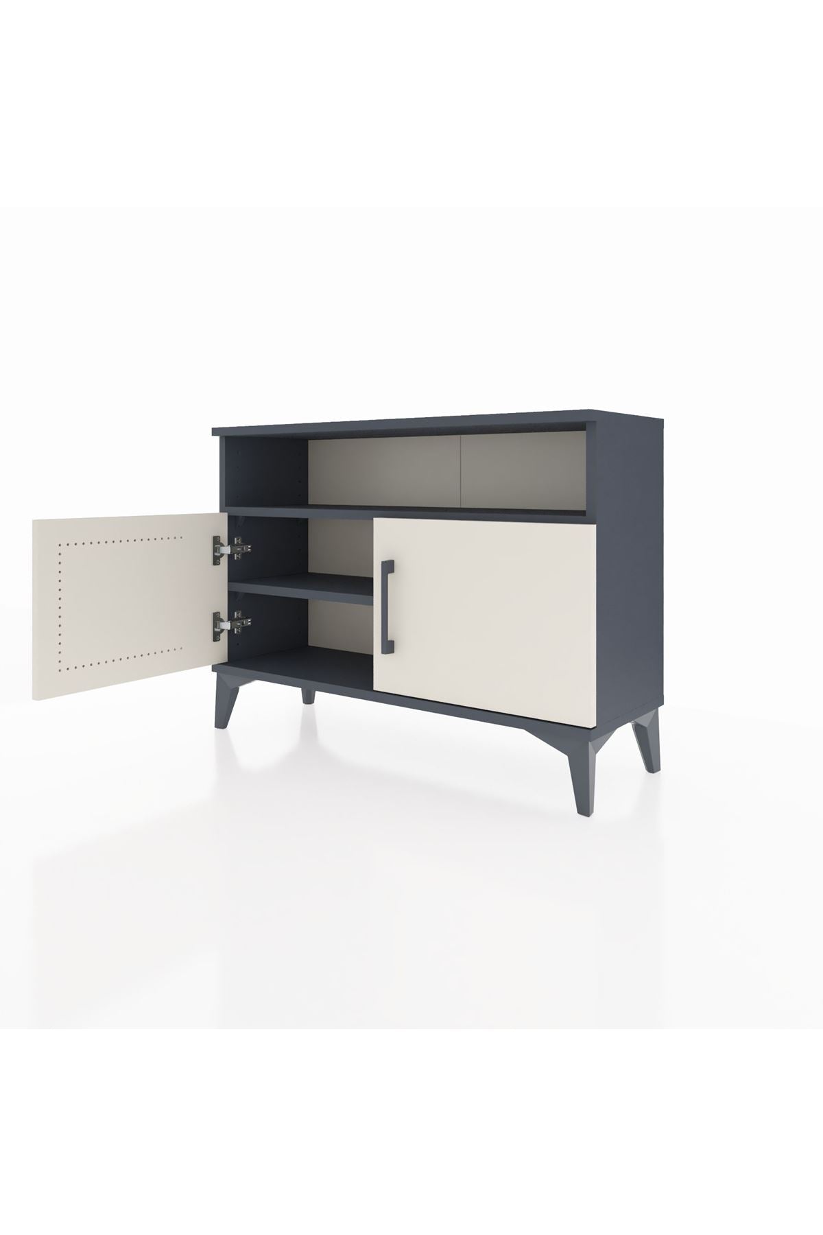 Arges Şifonyer 2 Raflı 2 Kapaklı 88x30x64 Antrasit-Aytaşı