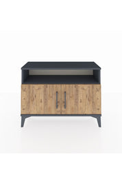 Arges Şifonyer 2 Raflı 2 Kapaklı 88x30x64 Antrasit-Çam