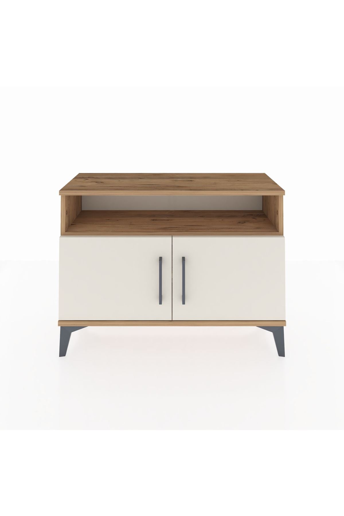 Arges Şifonyer 2 Raflı 2 Kapaklı 88x30x64 Çam-Aytaşı