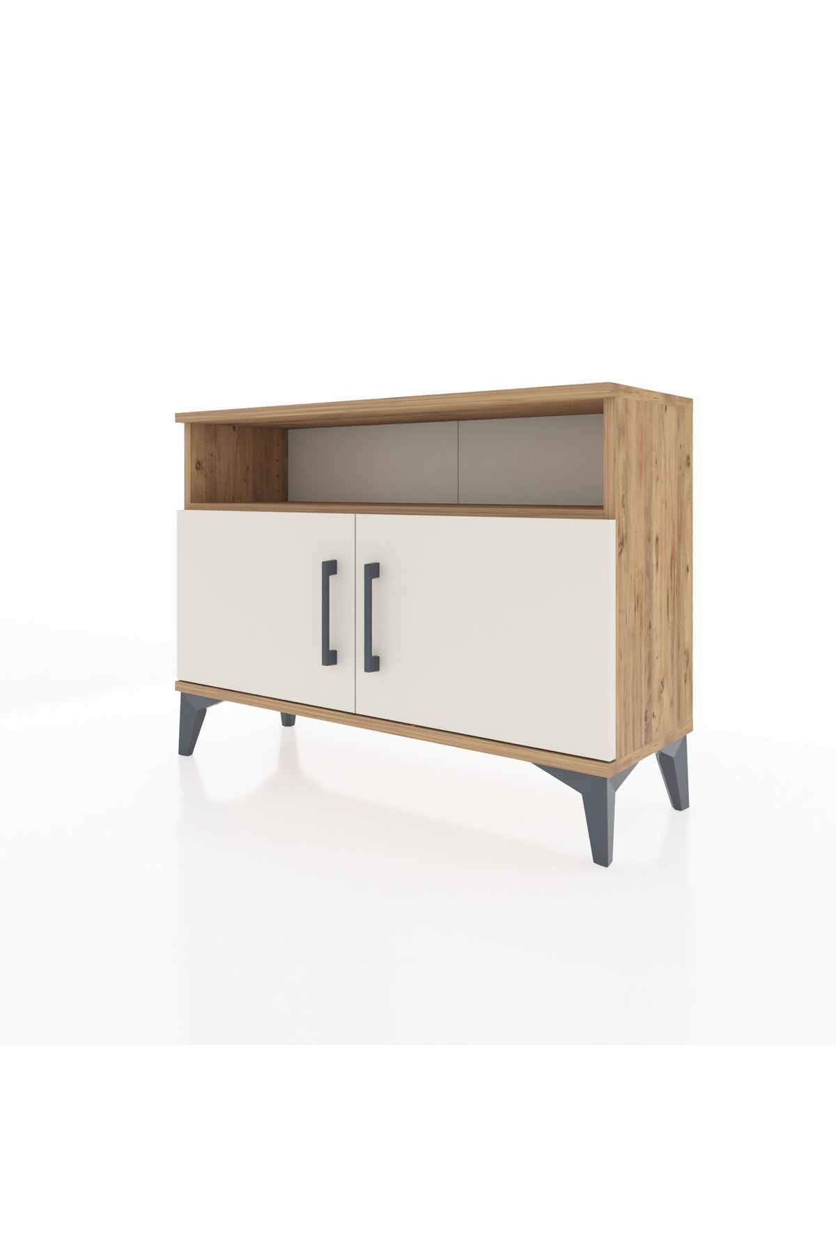 Arges Şifonyer 2 Raflı 2 Kapaklı 88x30x64 Çam-Aytaşı