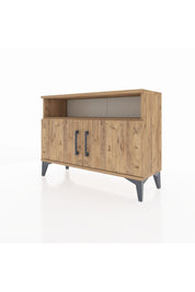 Arges Şifonyer 2 Raflı 2 Kapaklı 88x30x64 Çam-Çam