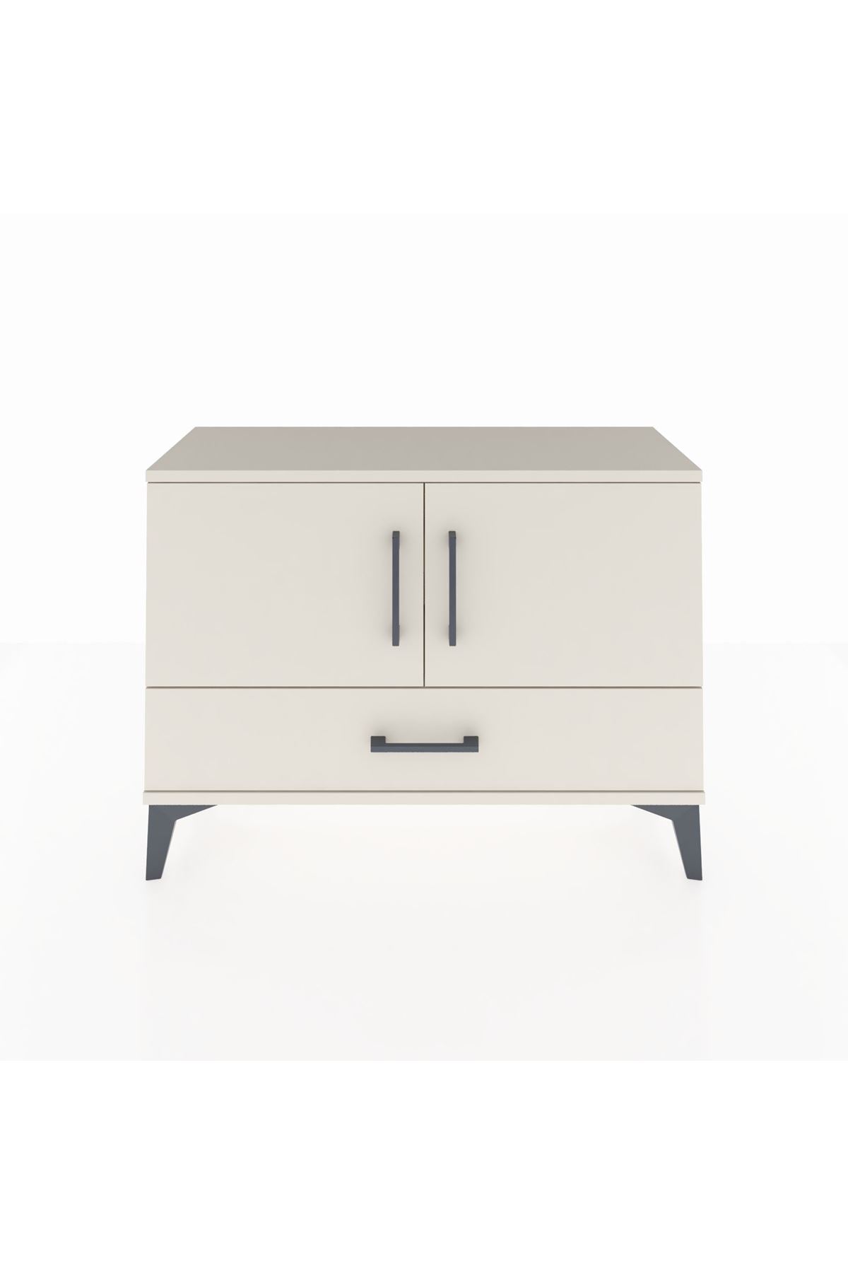 Arges Şifonyer 2 Raflı Tek Çekmeceli 2 Kapaklı 88x30x64 Aytaşı-Aytaşı