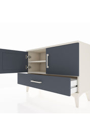 Arges Şifonyer 2 Raflı Tek Çekmeceli 2 Kapaklı 88x30x64 Aytaşı-Antrasit