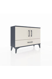 Arges Şifonyer 2 Raflı Tek Çekmeceli 2 Kapaklı 88x30x64 Antrasit-Aytaşı