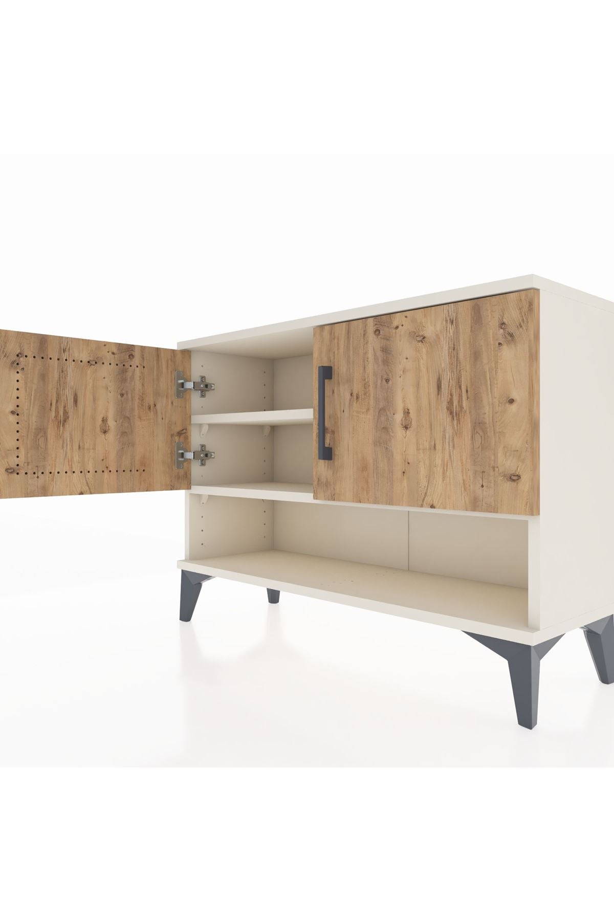 Arges Şifonyer 2 Raflı 2 Kapaklı 88x30x64 Aytaşı-Çam