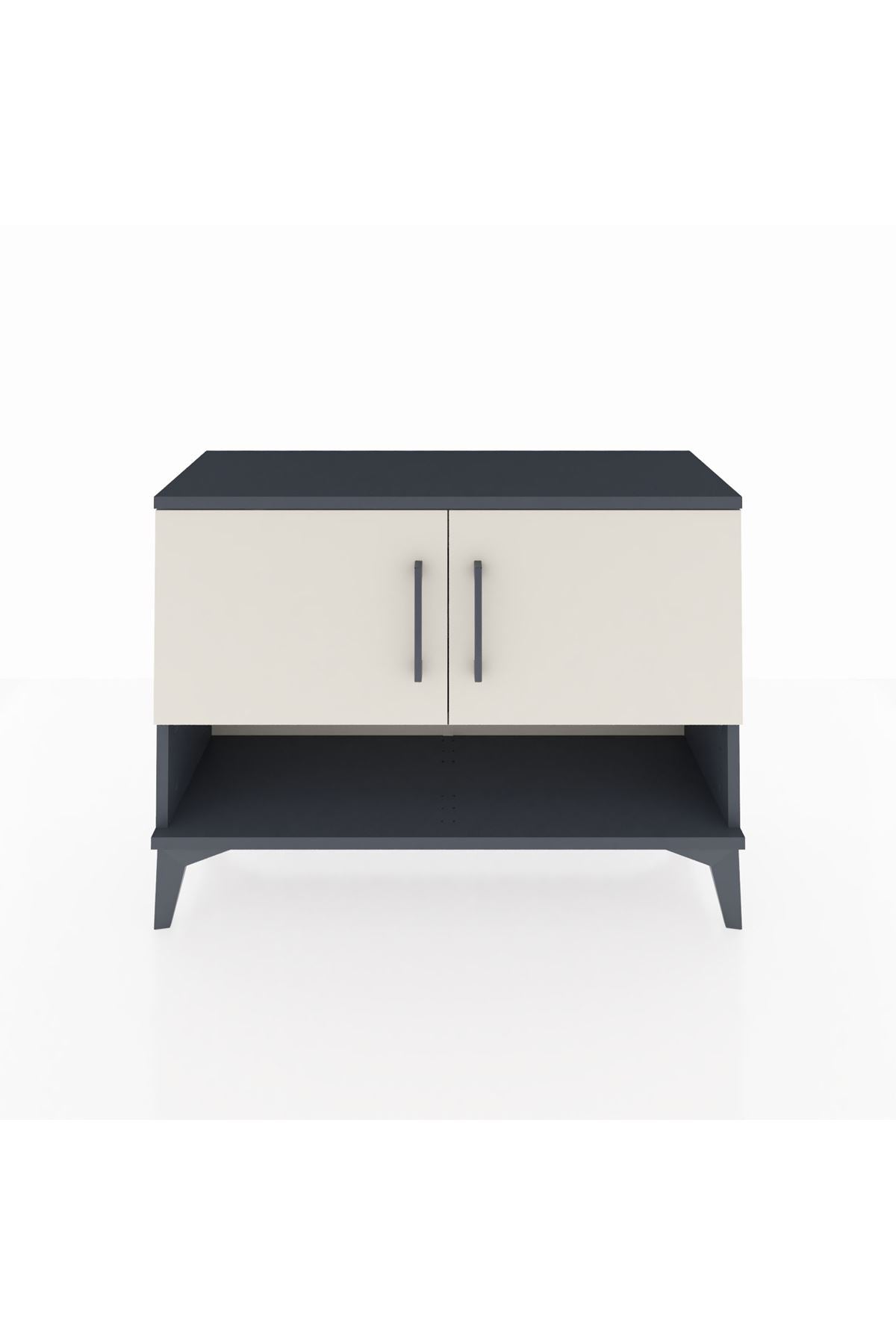 Arges Şifonyer 2 Raflı 2 Kapaklı 88x30x64 Antrasit-Aytaşı