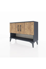 Arges Şifonyer 2 Raflı 2 Kapaklı 88x30x64 Antrasit-Çam