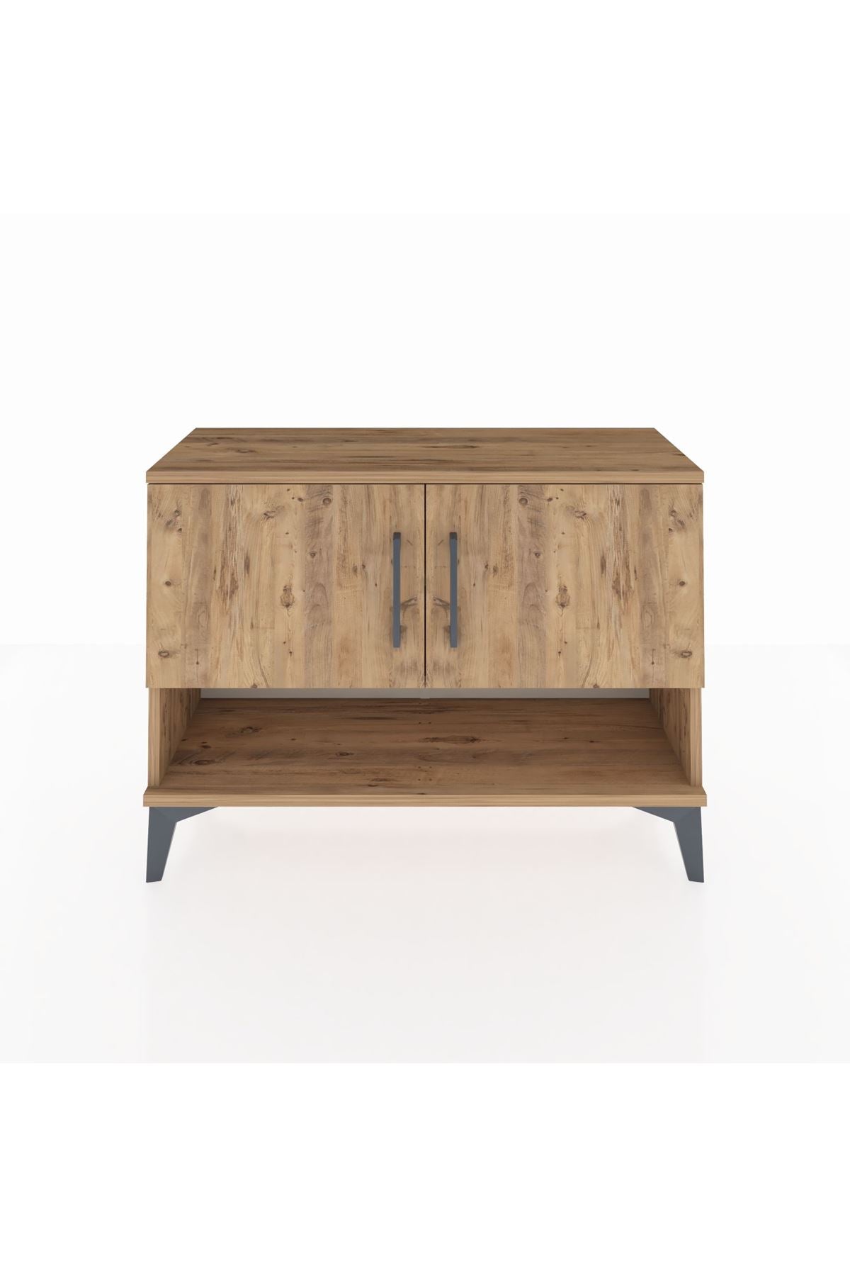 Arges Şifonyer 2 Raflı 2 Kapaklı 88x30x64 Çam-Çam