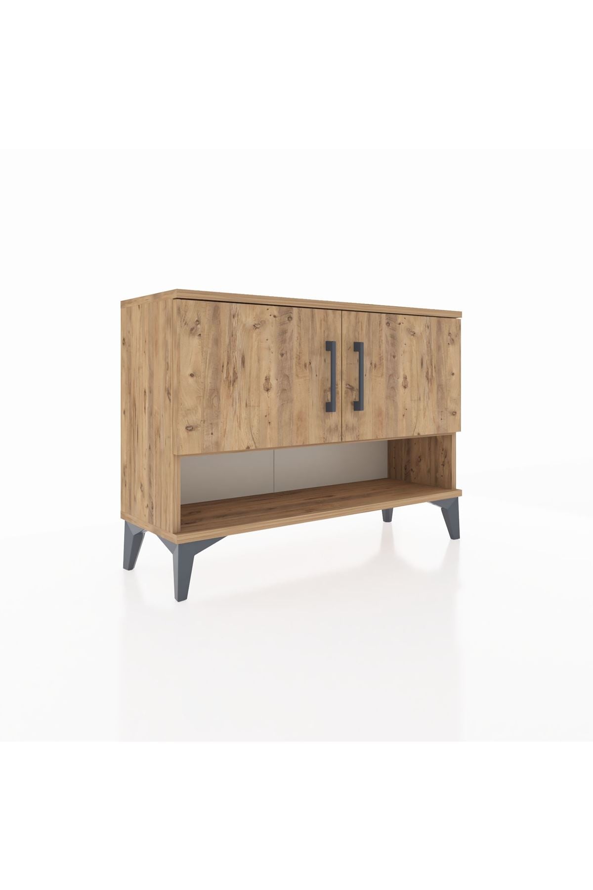 Arges Şifonyer 2 Raflı 2 Kapaklı 88x30x64 Çam-Çam