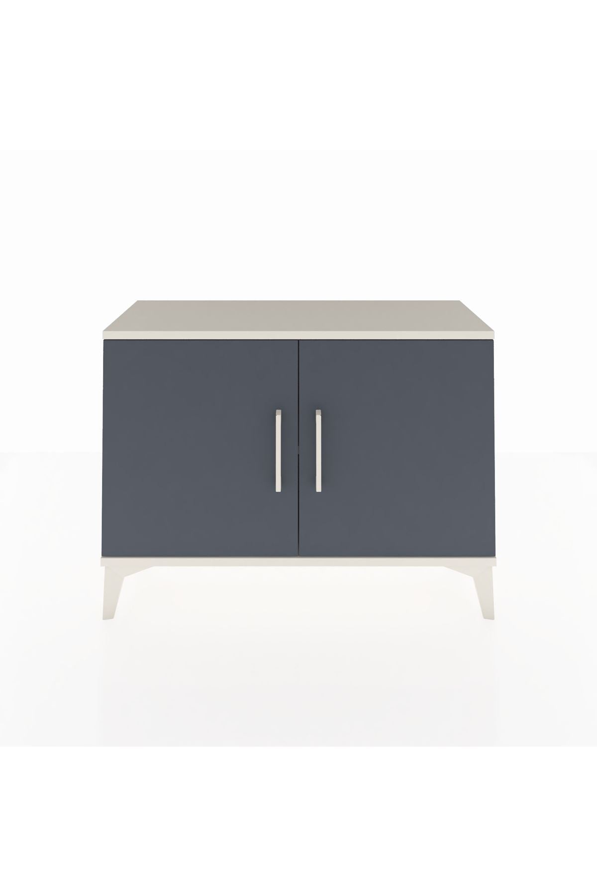 Arges Şifonyer Tek Raflı 2 Kapaklı 88x30x64 Aytaşı-Antrasit