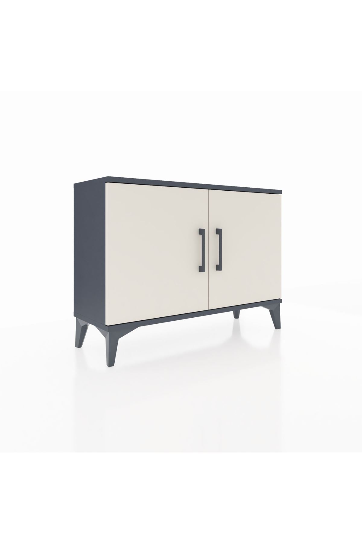 Arges Şifonyer Tek Raflı 2 Kapaklı 88x30x64 Antrasit-Aytaşı