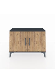 Arges Şifonyer Tek Raflı 2 Kapaklı 88x30x64 Antrasit-Çam