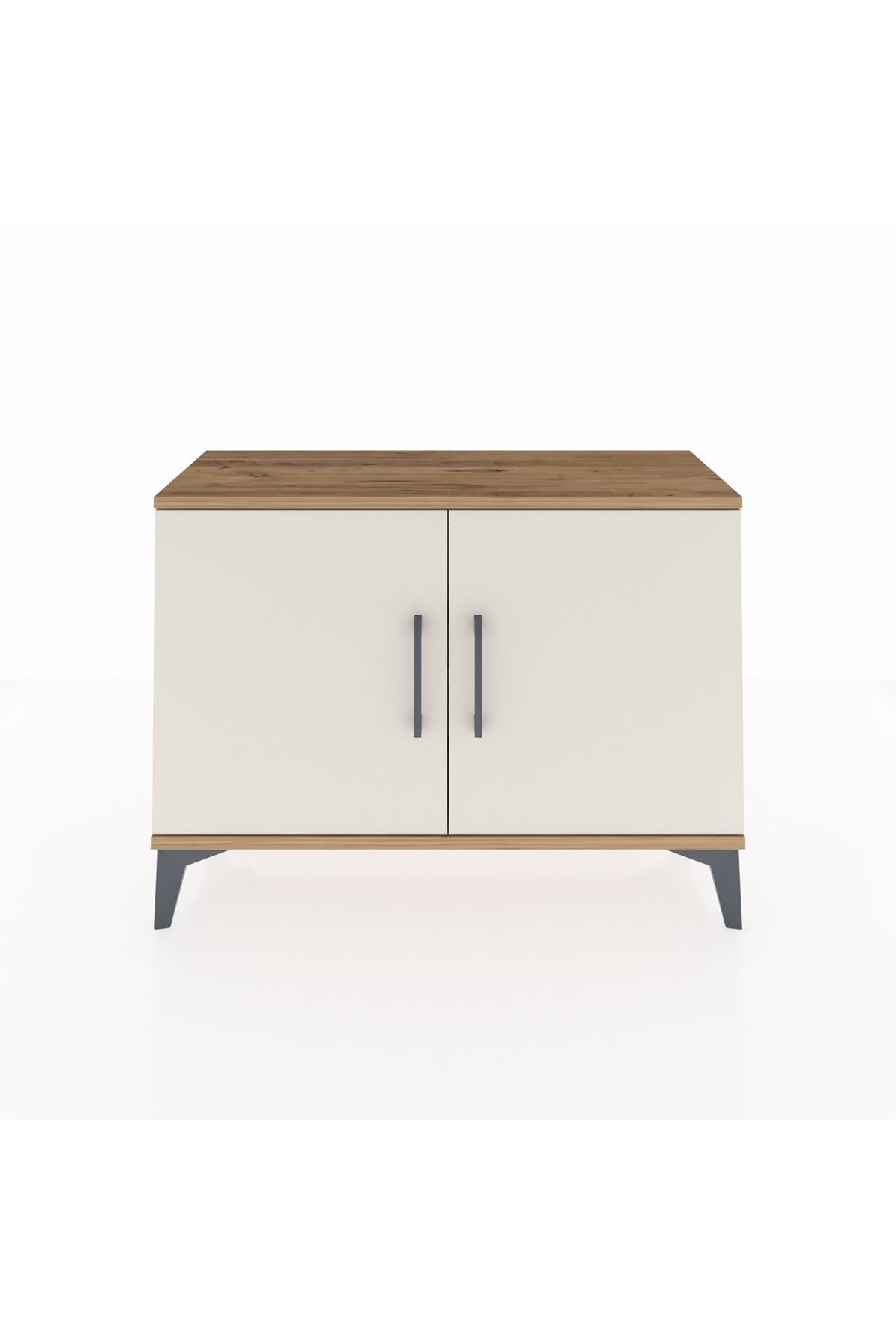 Arges Şifonyer Tek Raflı 2 Kapaklı 88x30x64 Çam-Aytaşı