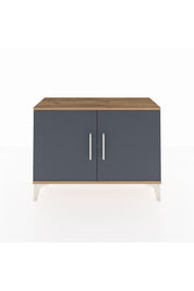 Arges Şifonyer Tek Raflı 2 Kapaklı 88x30x64 Çam-Antrasit