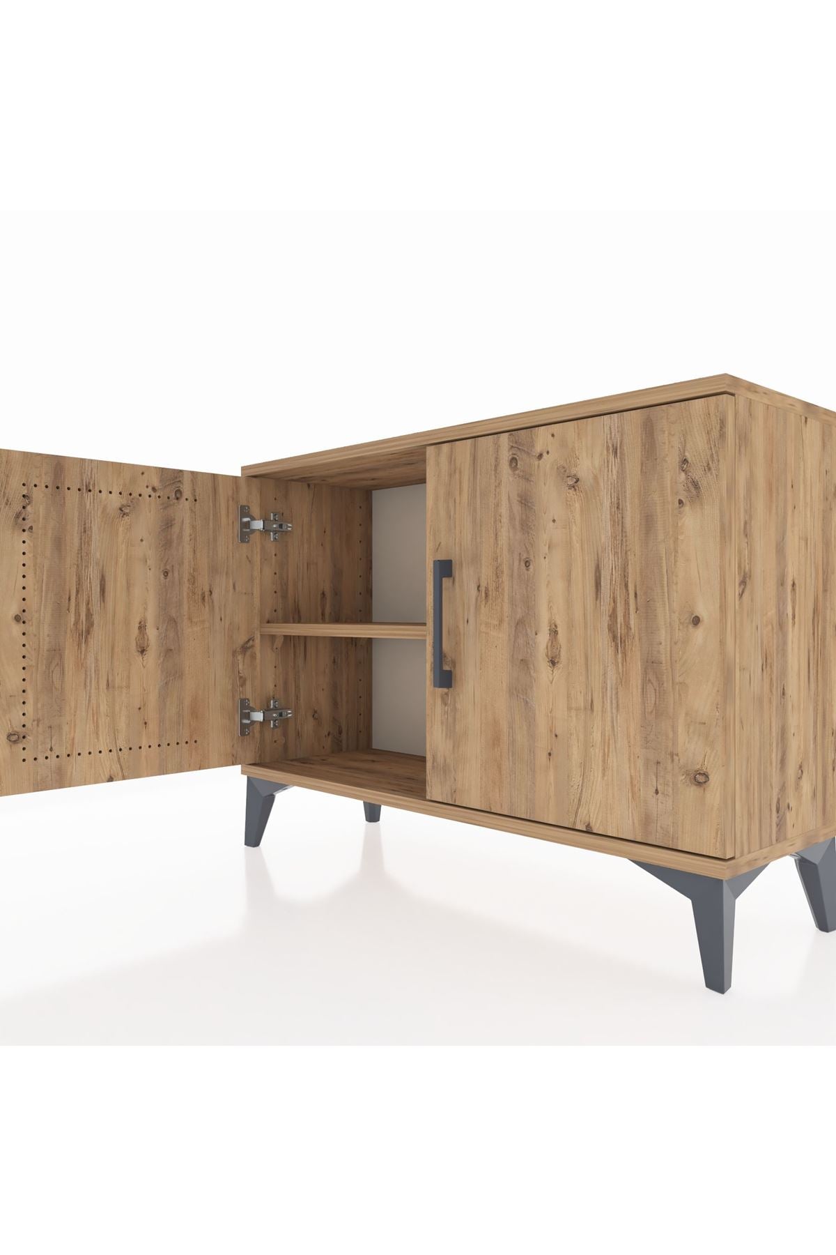 Arges Şifonyer Tek Raflı 2 Kapaklı 88x30x64 Çam-Çam