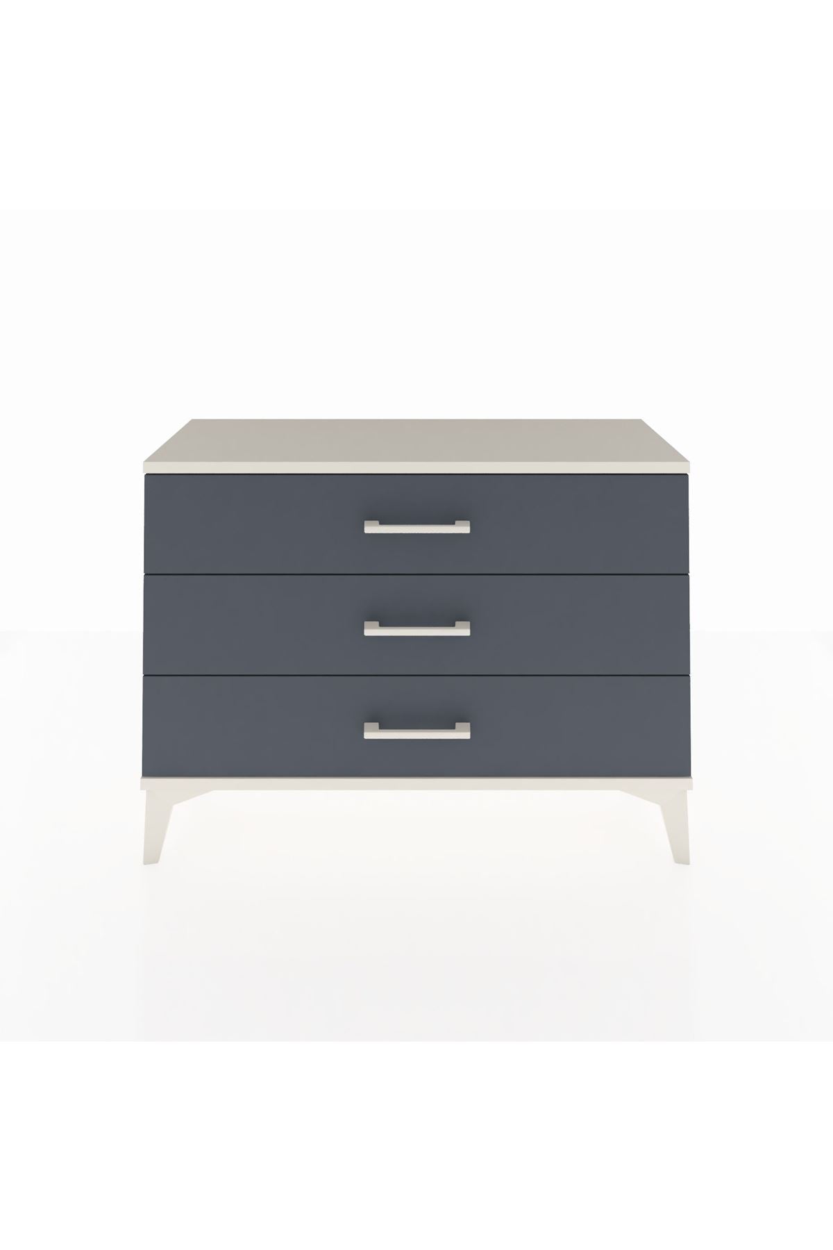 Arges Şifonyer 3 Çekmeceli 88x30x64 Aytaşı-Antrasit