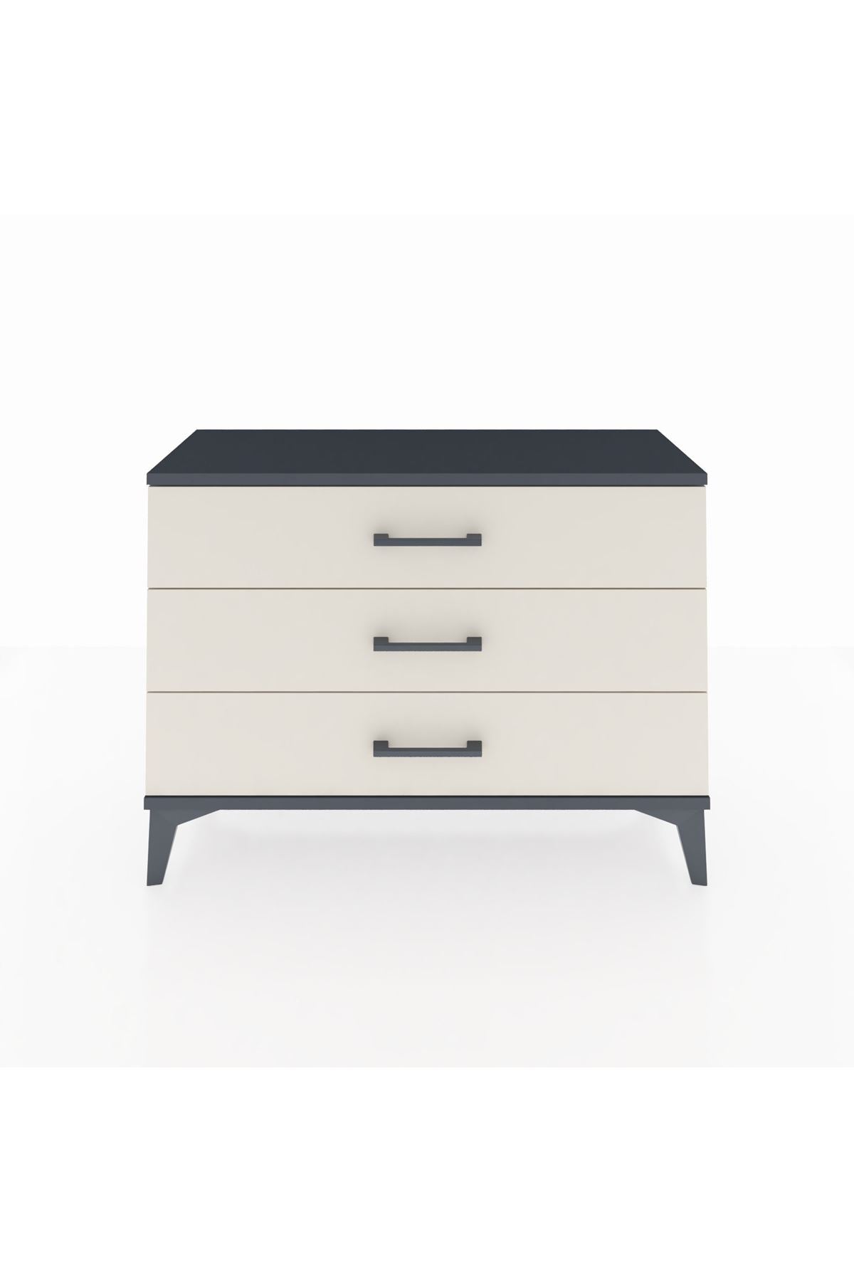 Arges Şifonyer 3 Çekmeceli 88x30x64 Antrasit-Aytaşı