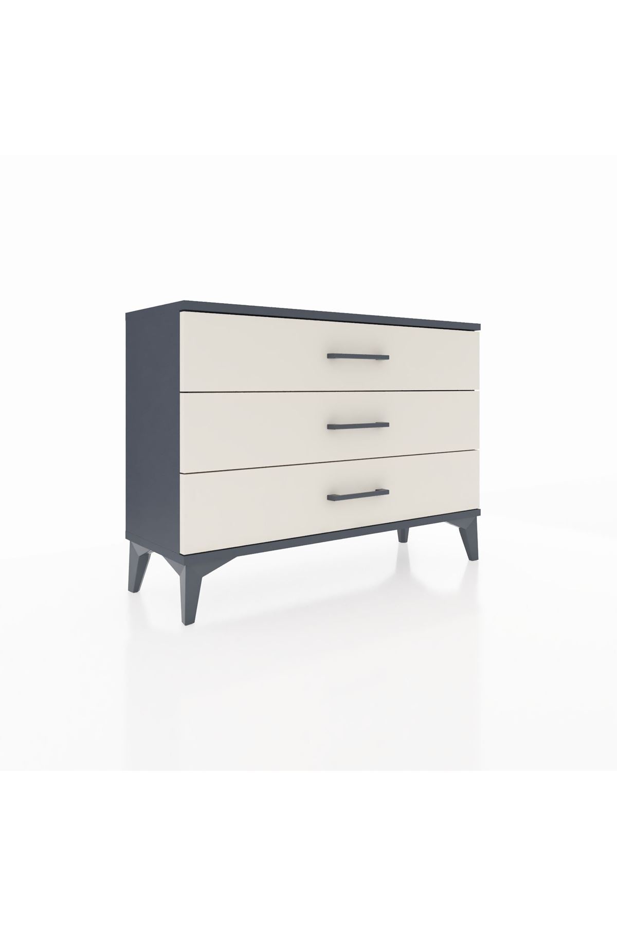 Arges Şifonyer 3 Çekmeceli 88x30x64 Antrasit-Aytaşı