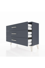 Arges Şifonyer 3 Çekmeceli 88x30x64 Antrasit-Antrasit