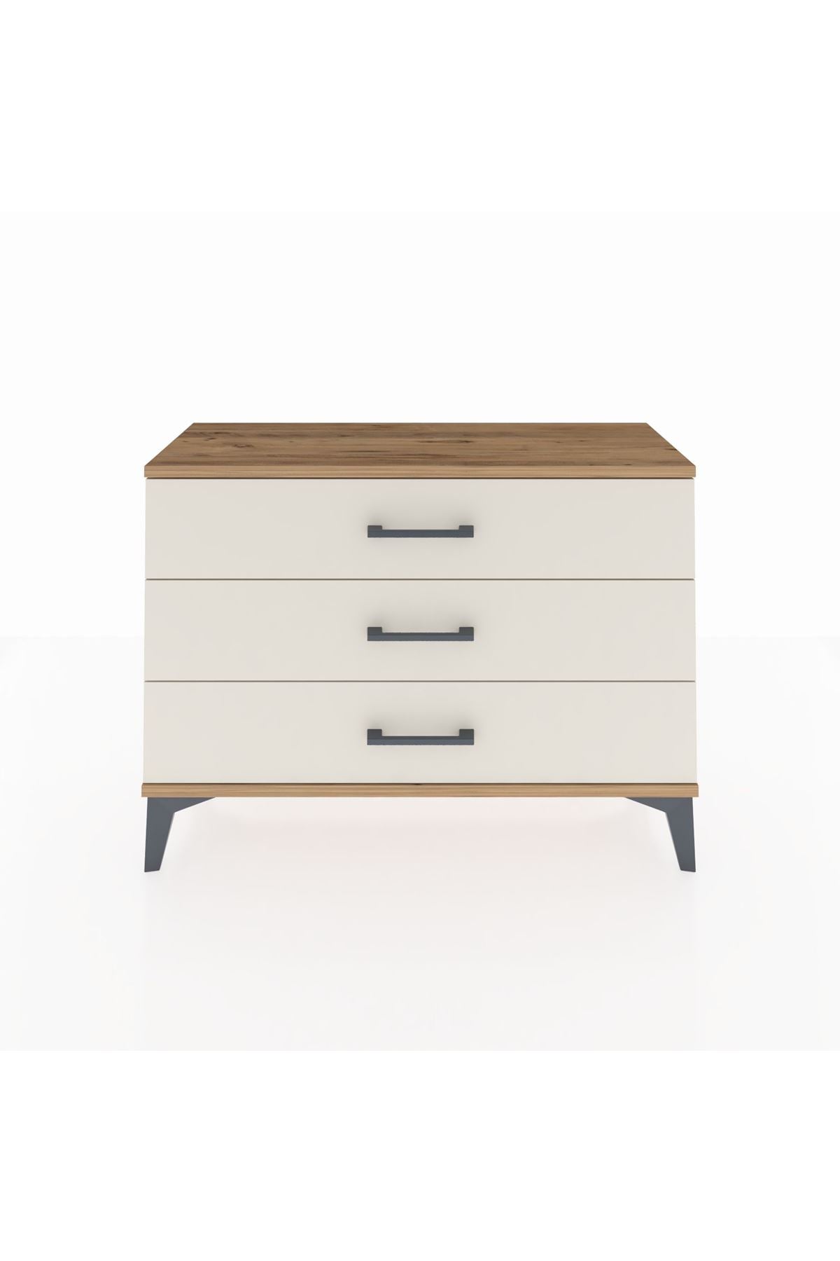 Arges Şifonyer 3 Çekmeceli 88x30x64 Çam-Aytaşı