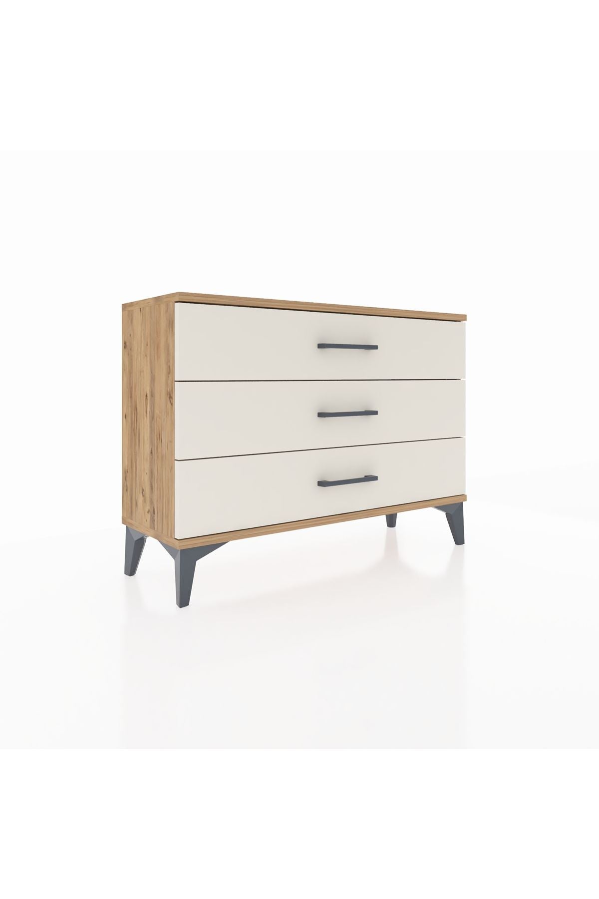 Arges Şifonyer 3 Çekmeceli 88x30x64 Çam-Aytaşı