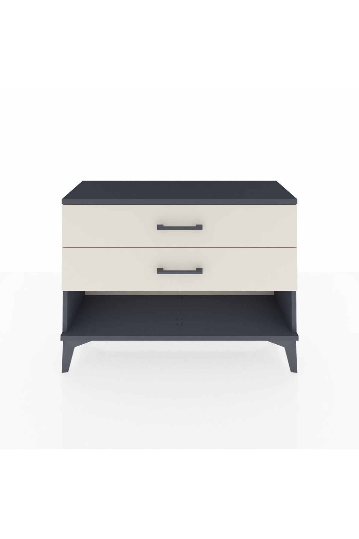 Arges Şifonyer 2 Çekmeceli 88x30x64 Antrasit-Aytaşı