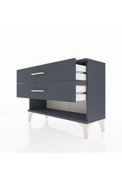 Arges Şifonyer 2 Çekmeceli 88x30x64 Antrasit-Antrasit