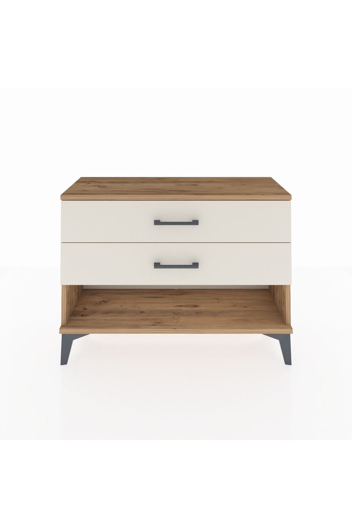 Arges Şifonyer 2 Çekmeceli 88x30x64 Çam-Aytaşı