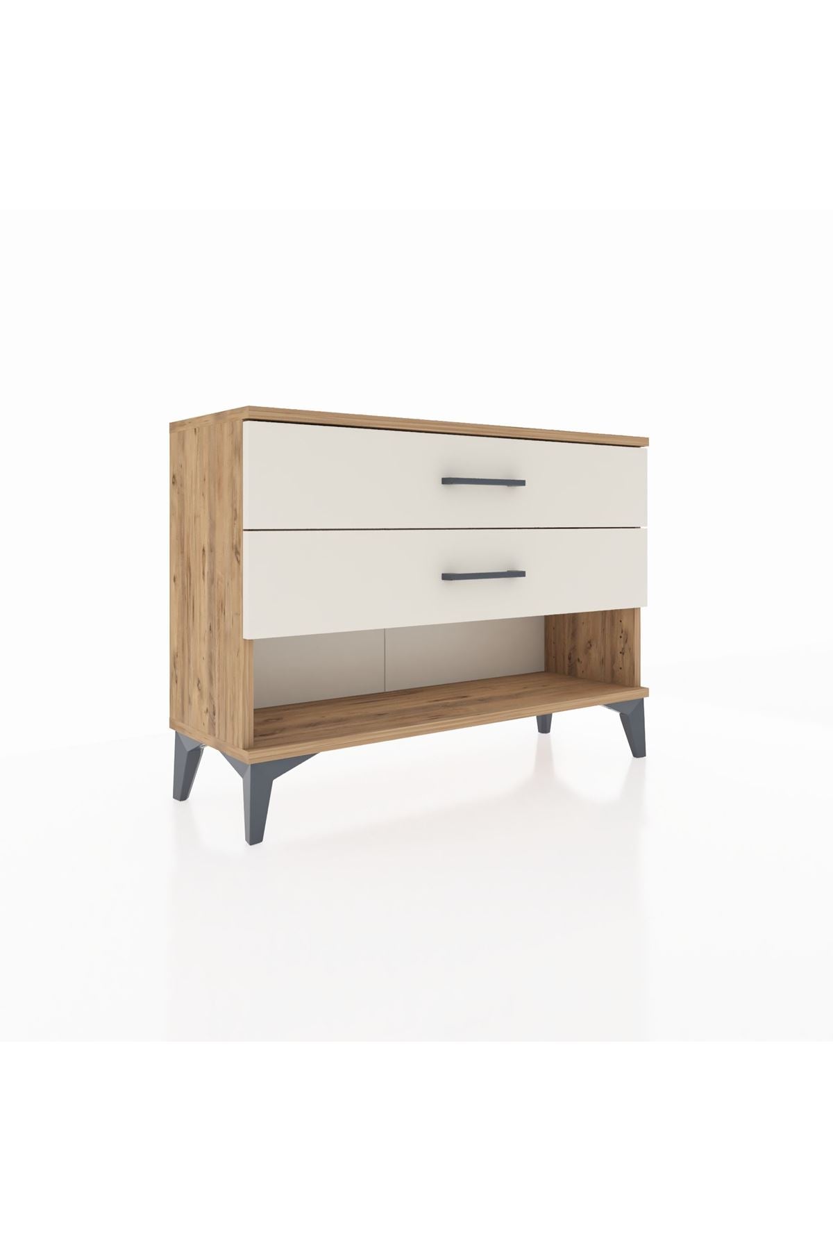 Arges Şifonyer 2 Çekmeceli 88x30x64 Çam-Aytaşı