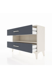 Arges Şifonyer Tek Raflı 2 Çekmeceli 88x30x64 Aytaşı-Antrasit