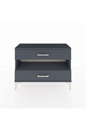 Arges Şifonyer Tek Raflı 2 Çekmeceli 88x30x64 Antrasit-Antrasit