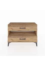 Arges Şifonyer Tek Raflı 2 Çekmeceli 88x30x64 Çam-Çam