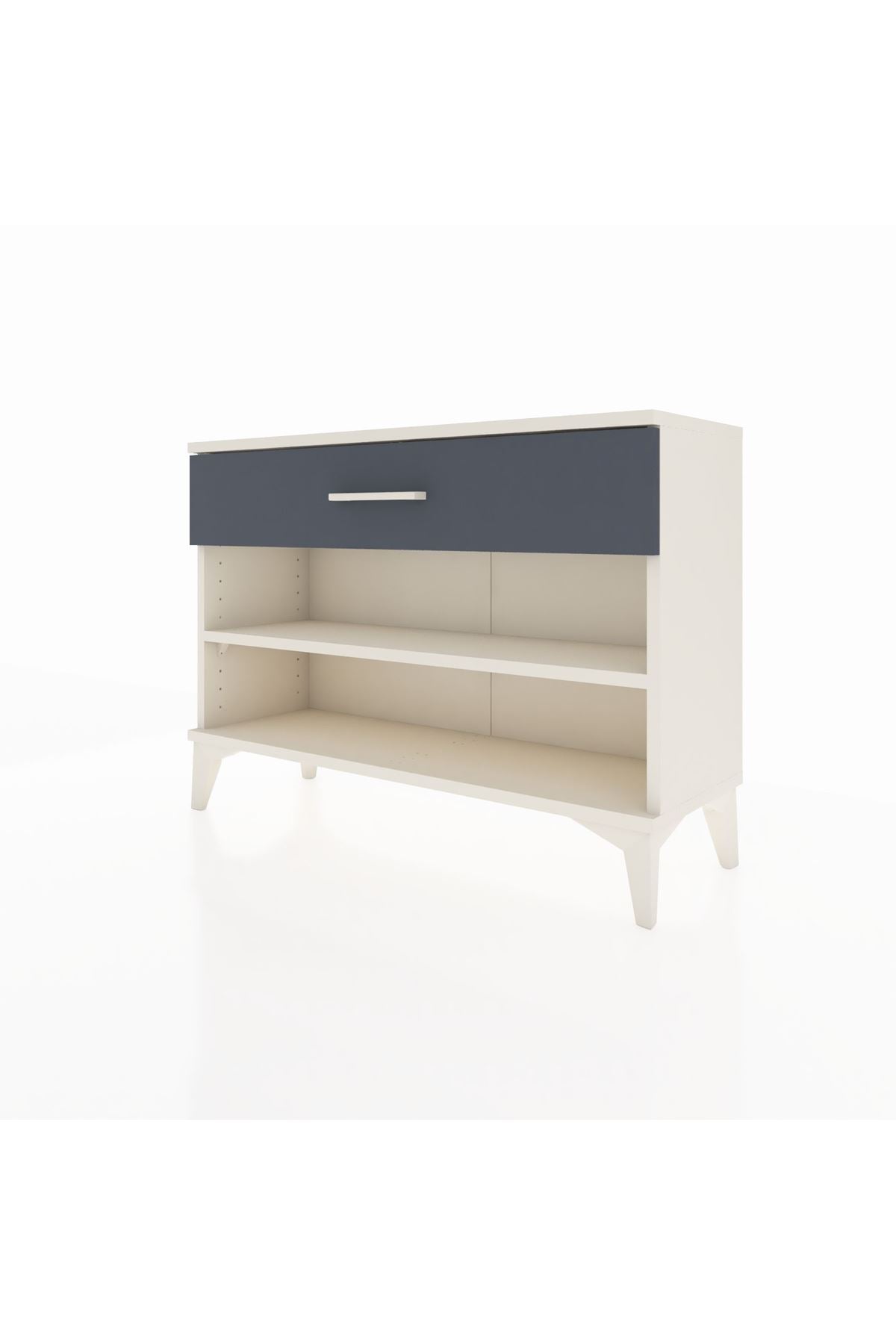 Arges Şifonyer Tek Raflı Tek Çekmeceli 88x30x64 Aytaşı-Antrasit