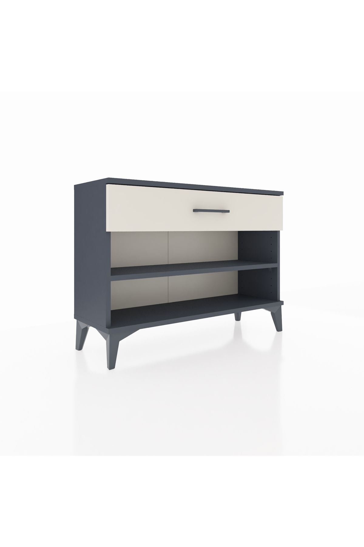 Arges Şifonyer Tek Raflı Tek Çekmeceli 88x30x64 Antrasit-Aytaşı