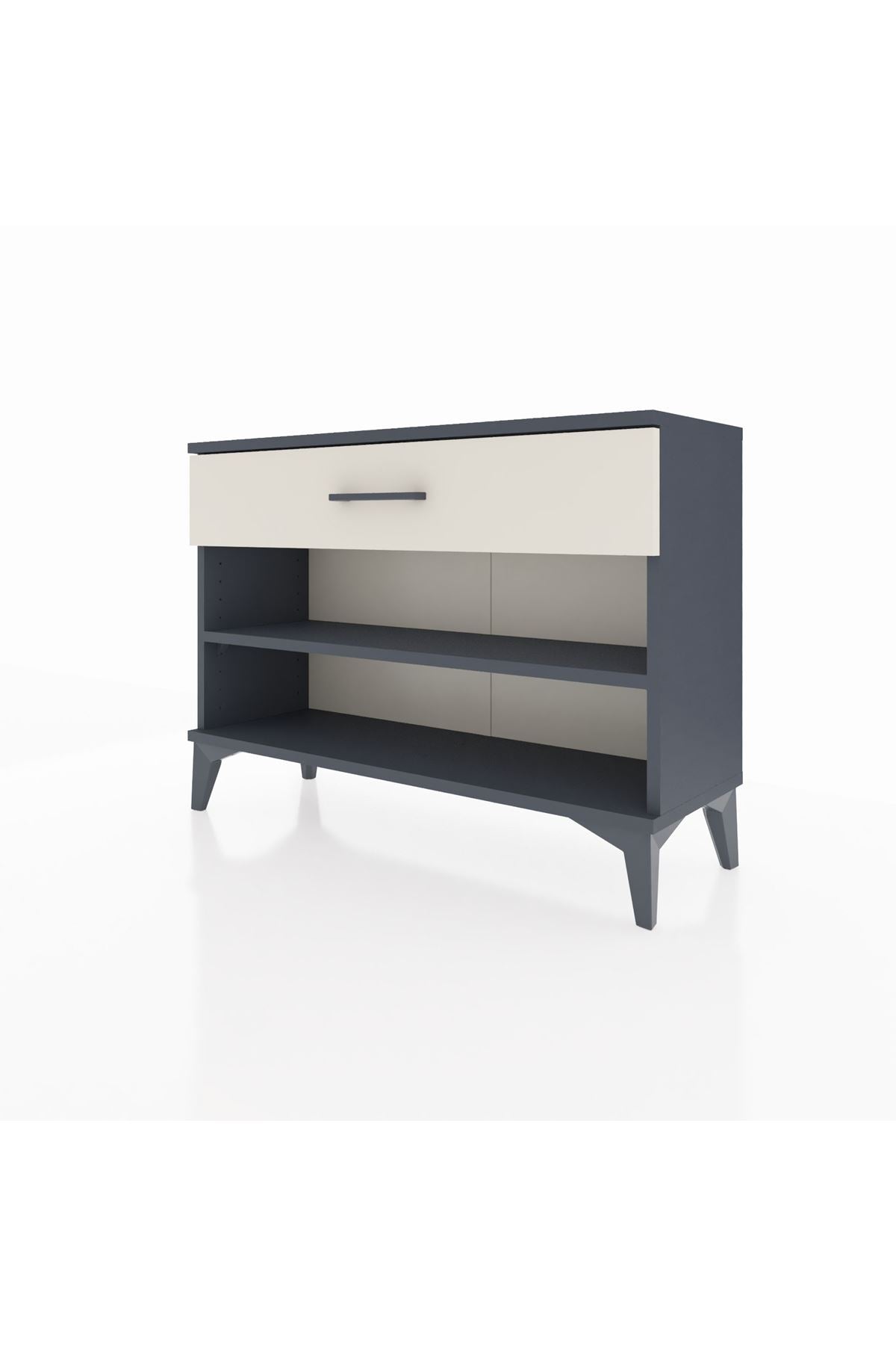 Arges Şifonyer Tek Raflı Tek Çekmeceli 88x30x64 Antrasit-Aytaşı