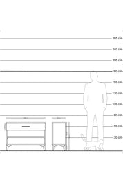 Arges Şifonyer Tek Raflı Tek Çekmeceli 88x30x64 Antrasit-Aytaşı